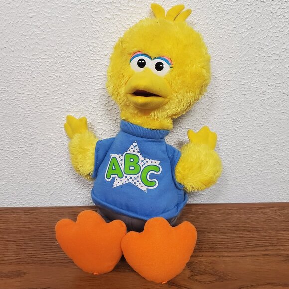 Plush 2010 Talking Sesame Street 14" ABC Big Bird by Hasbro Stuffed Animal - Picture 1 of 7